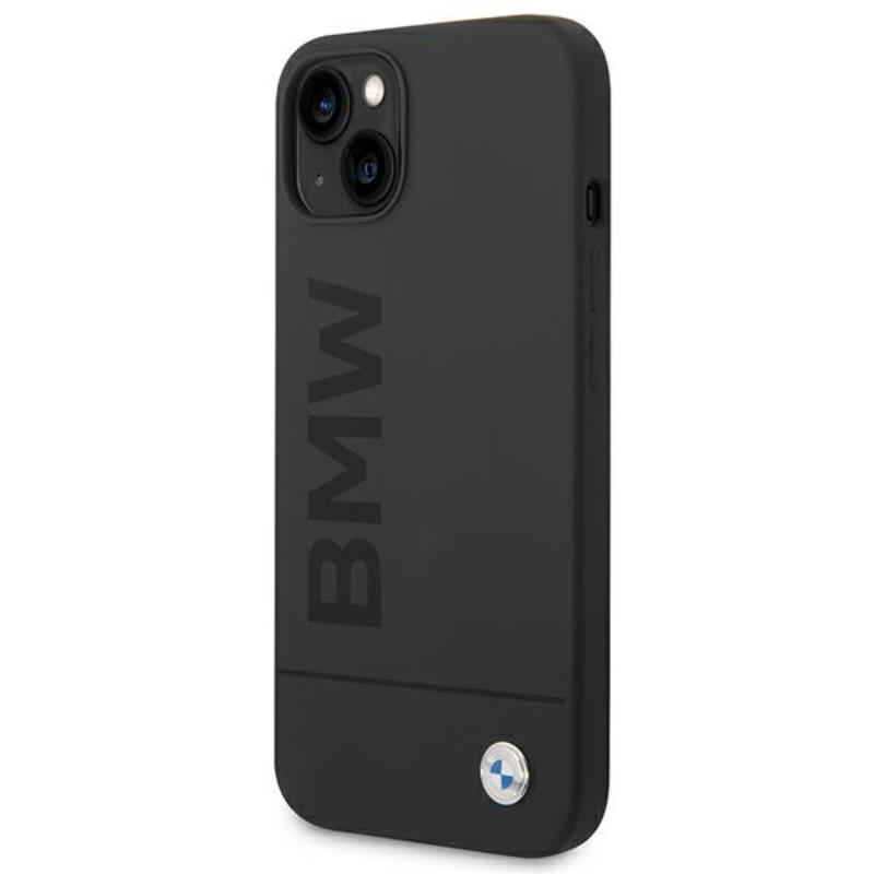BMW Silicone Signature Logo MagSafe - Etui iPhone 14 Plus (czarny)