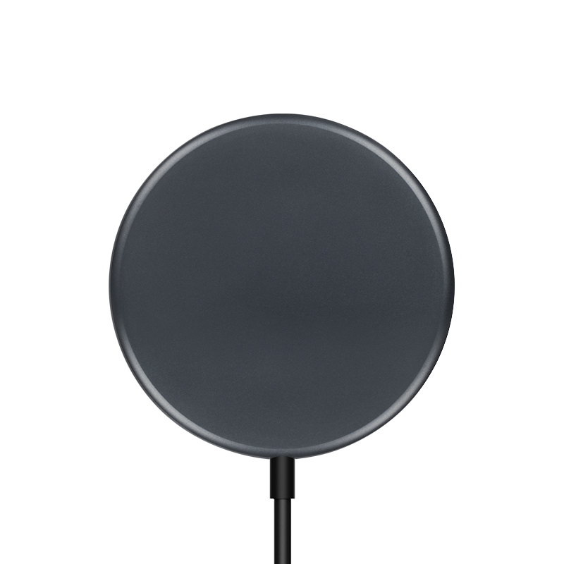 Crong MagSpot Wireless Charger – Aluminiowa ładowarka indukcyjna MagSafe 15W (Graphite)