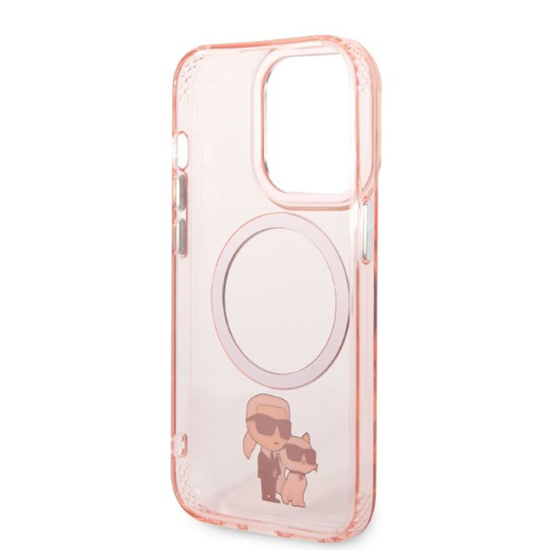 Karl Lagerfeld IML NFT Karl & Choupette Magsafe - Etui iPhone 14 Pro Max (różowy)