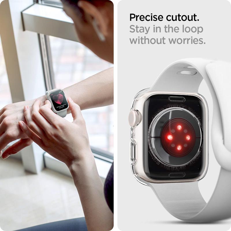 Spigen Liquid Crystal - Obudowa do Apple Watch 41 mm (Przezroczysty)