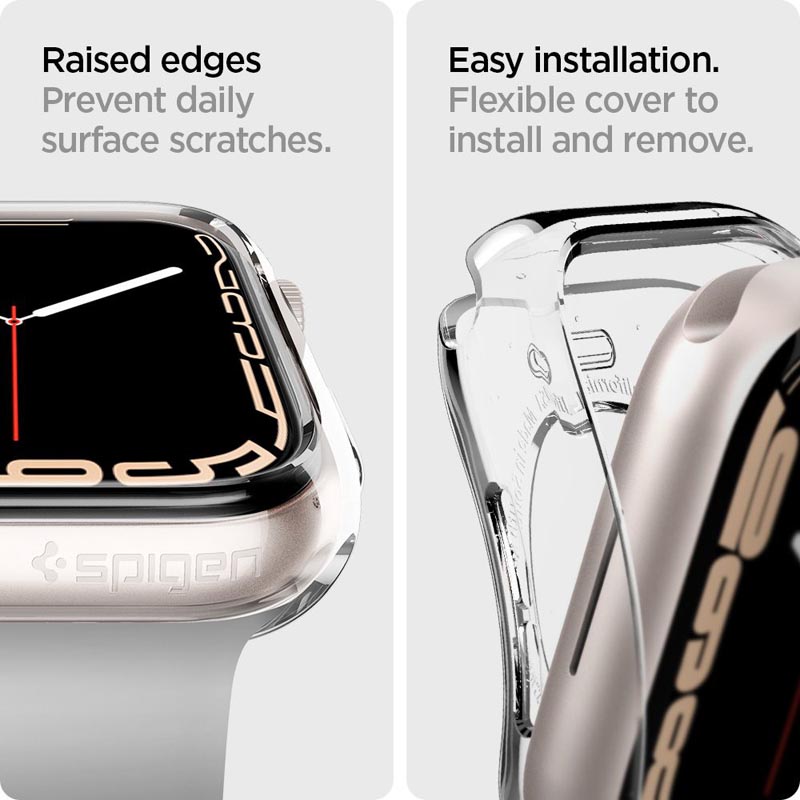 Spigen Liquid Crystal - Obudowa do Apple Watch 41 mm (Przezroczysty)