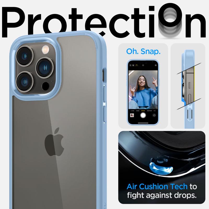Spigen Ultra Hybrid - Etui do iPhone 14 Pro Max (Niebieski)