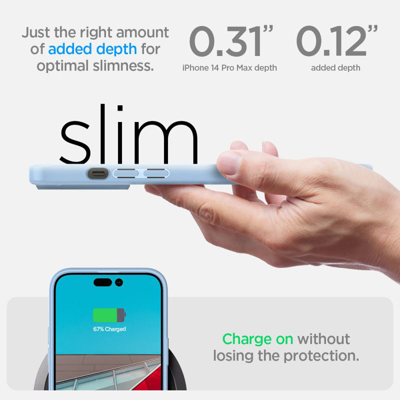 Spigen Ultra Hybrid - Etui do iPhone 14 Pro Max (Niebieski)