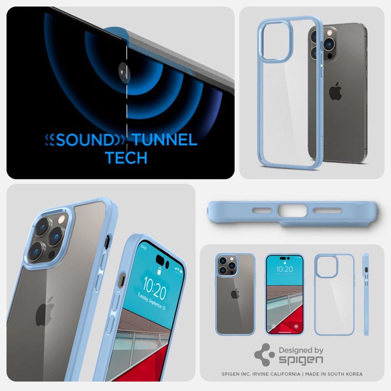 Spigen Ultra Hybrid - Etui do iPhone 14 Pro Max (Niebieski)