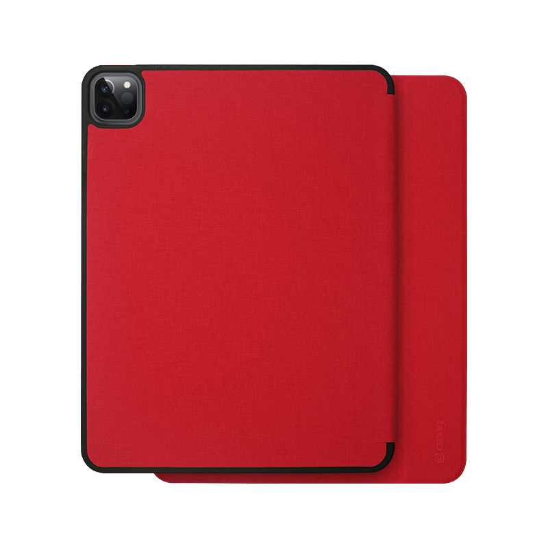 Crong FlexFolio – Etui iPad Air 11” M3 (2025) / iPad Air 11” M2 (2024) / iPad Air 10.9” (5-4 gen.) / iPad Pro 11" (2022-2021) z funkcją Apple Pencil (czerwony)