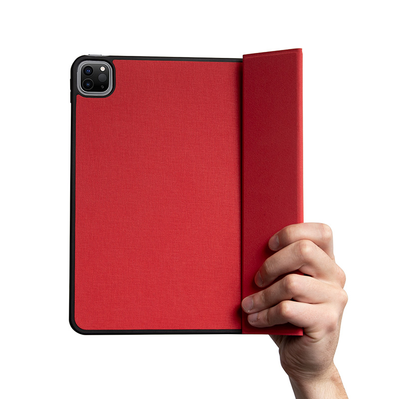 Crong FlexFolio – Etui iPad Air 11” M3 (2025) / iPad Air 11” M2 (2024) / iPad Air 10.9” (5-4 gen.) / iPad Pro 11" (2022-2021) z funkcją Apple Pencil (czerwony)