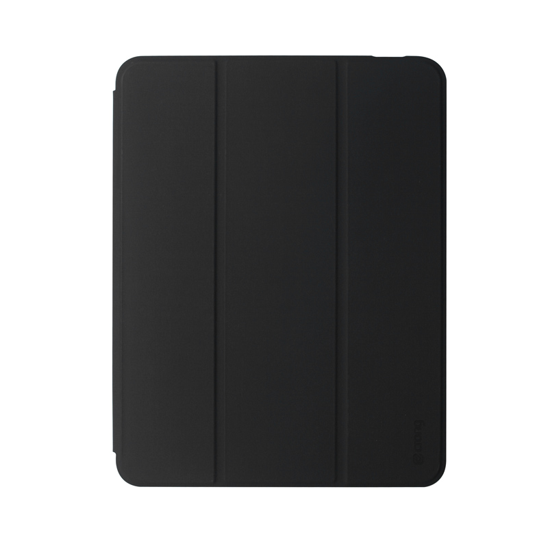 Crong PrimeFolio – Etui iPad 11" (2025) / iPad 10.9” (2022) z podstawką i schowkiem na Apple Pencil (czarny/przezroczysty)