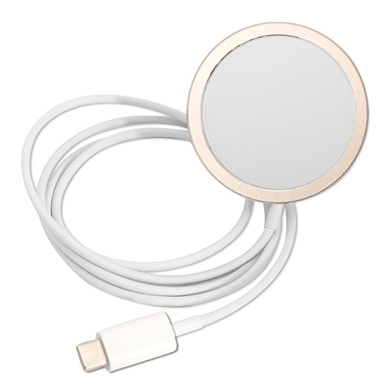 Guess Bundle Pack MagSafe 4G - Zestaw etui + ładowarka MagSafe iPhone 12 / iPhone 12 Pro (różowy/złoty)