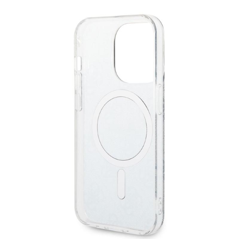 Guess Bundle Pack MagSafe 4G - Zestaw etui + ładowarka MagSafe iPhone 14 Pro Max (niebieski/złoty)