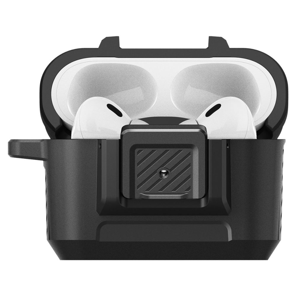 Spigen Lock Fit - Pancerne etui do Apple Airpods Pro 1 / 2 (Czarny)