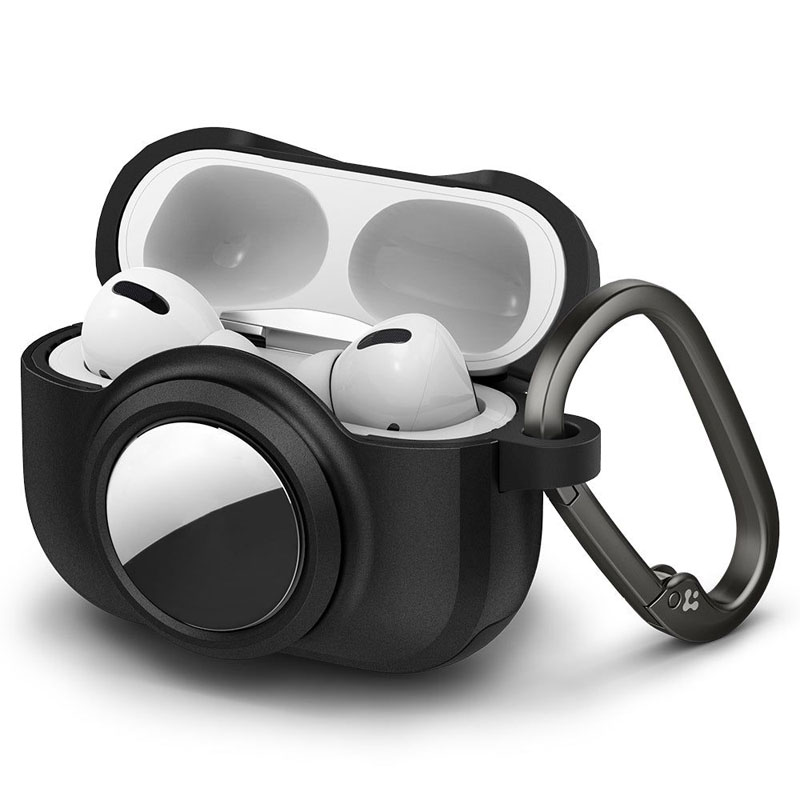 Spigen Tag Armor Duo - Etui do Apple Airpods Pro 1 / 2 / AirTag (Czarny)
