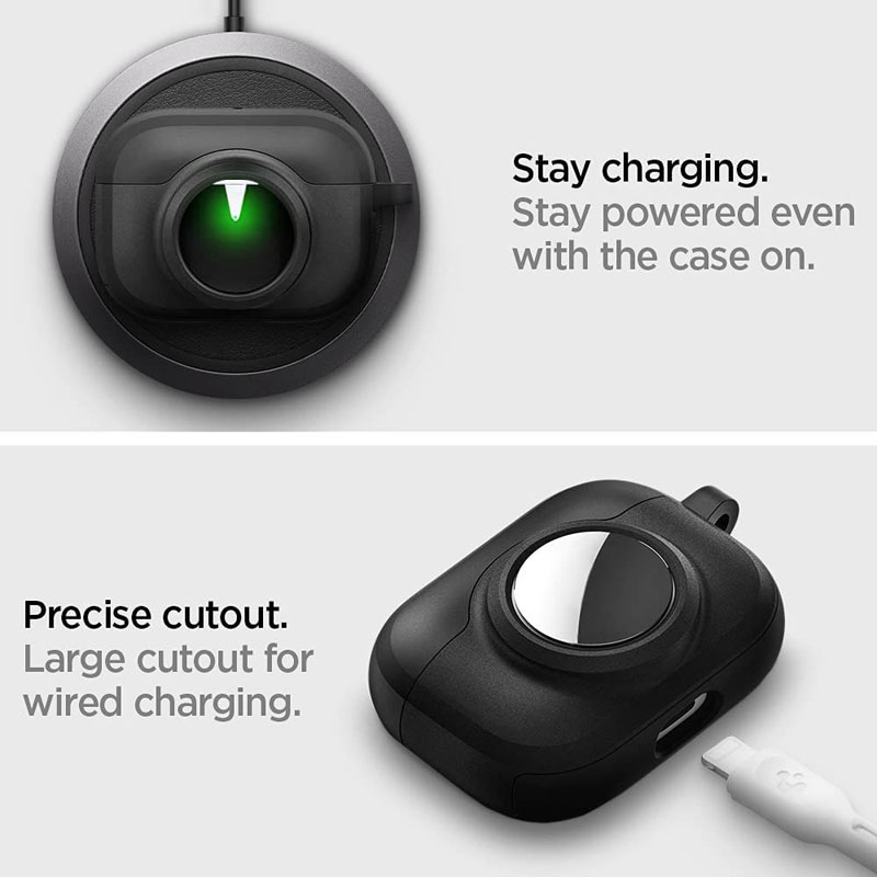Spigen Tag Armor Duo - Etui do Apple Airpods Pro 1 / 2 / AirTag (Czarny)