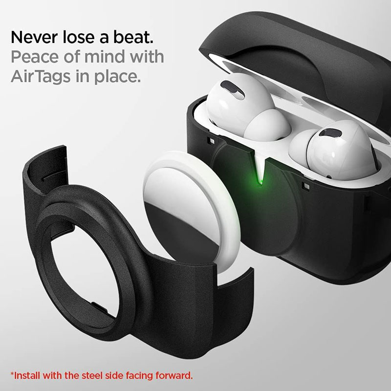 Spigen Tag Armor Duo - Etui do Apple Airpods Pro 1 / 2 / AirTag (Czarny)