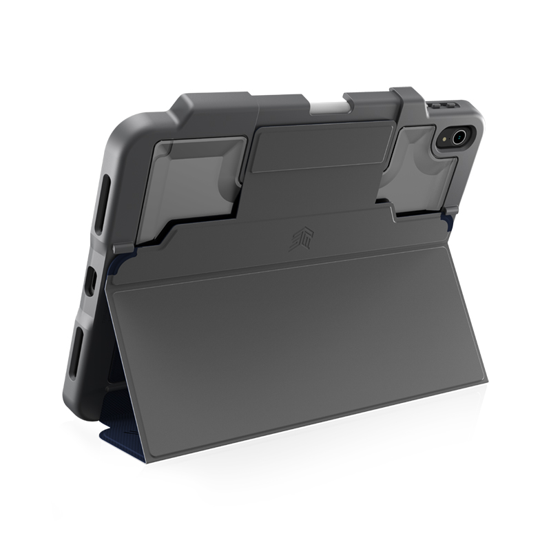STM Dux Plus - Etui pancerne iPad 11" (2025) / 10.9" (2022) MIL-STD-810G z uchwytem Apple Pencil (Midnight Blue)