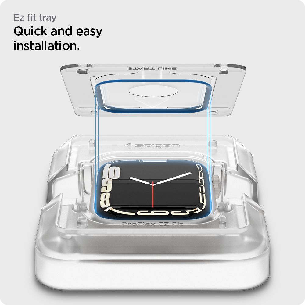 Spigen Proflex EZ FIT 2-Pack - Szkło hybrydowe do Apple Watch 8 / 7 45 mm (2 szt)