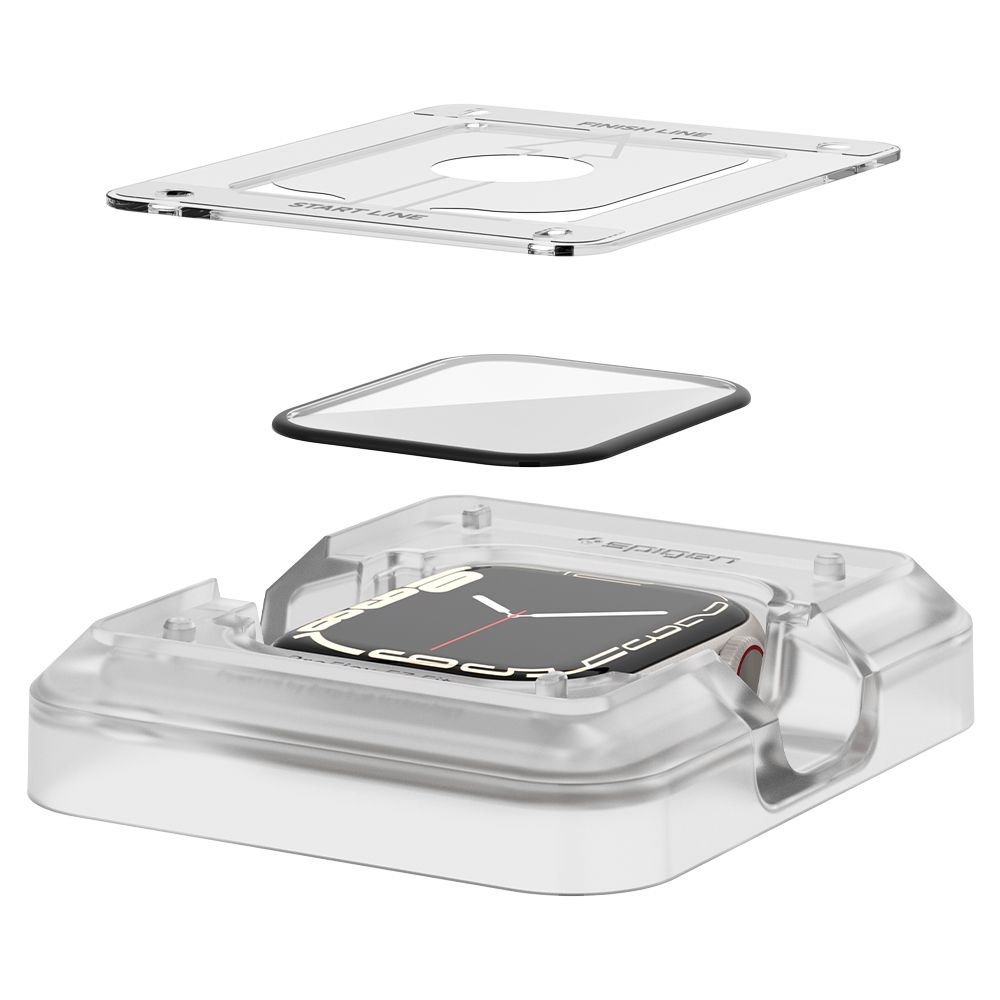 Spigen Proflex EZ FIT 2-Pack - Szkło hybrydowe do Apple Watch 8 / 7 45 mm (2 szt)