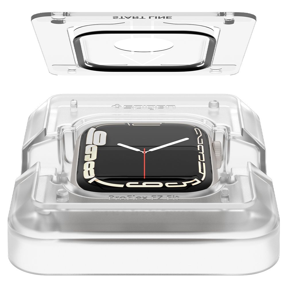 Spigen Proflex EZ FIT 2-Pack - Szkło hybrydowe do Apple Watch 8 / 7 45 mm (2 szt)