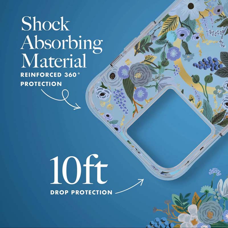 Rifle Paper Clear MagSafe - Etui iPhone 14 Pro Max (Garden Party Blue)