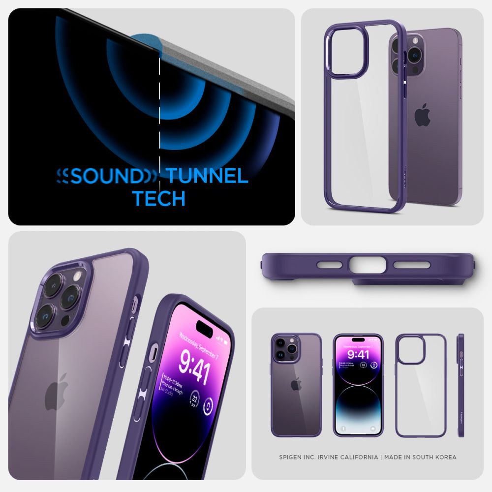 Spigen Ultra Hybrid - Etui do iPhone 14 Pro Max (fioletowy)