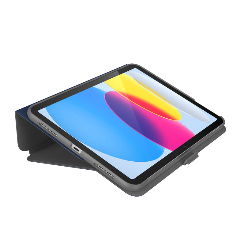 Speck Balance Folio – Etui iPad 11" (2025) / 10.9" (2022) z powłoką MICROBAN w/Magnet & Stand up (Arcadia Navy/Moody Grey)
