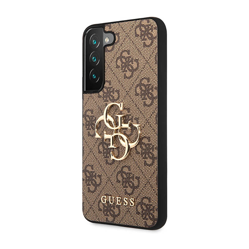 Guess 4G Big Metal Logo - Etui Samsung Galaxy S23 (brązowy)