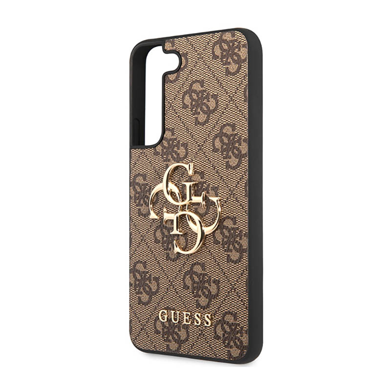 Guess 4G Big Metal Logo - Etui Samsung Galaxy S23 (brązowy)