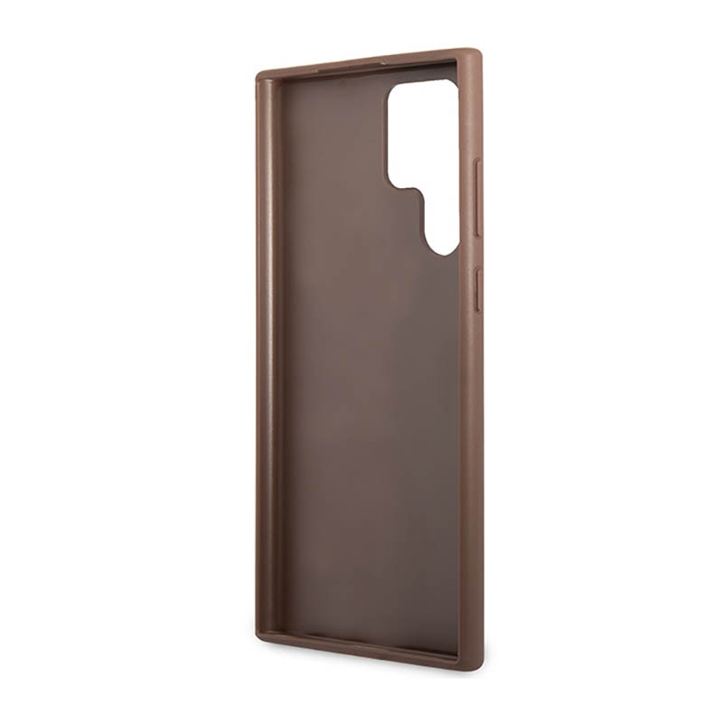 Guess 4G Metal Logo - Etui Samsung Galaxy S23 Ultra (brązowy)