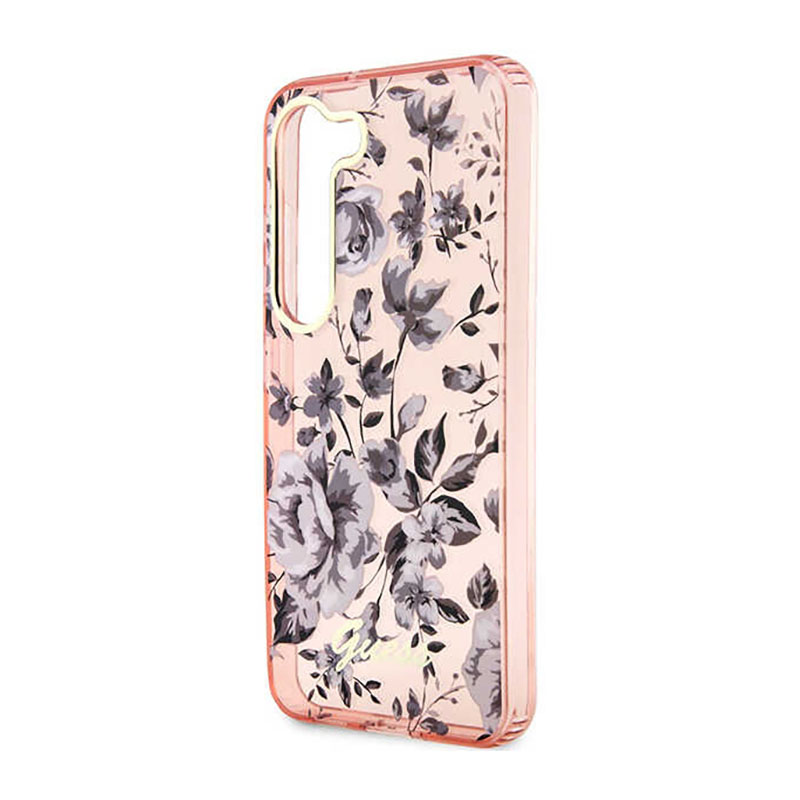 Guess Flower Collection - Etui Samsung Galaxy S23+ (różowy)