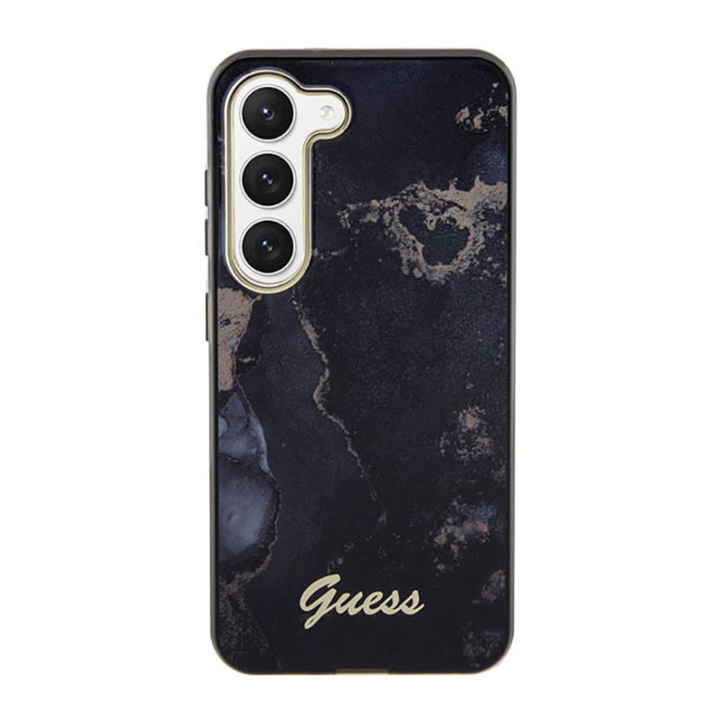 Guess Golden Marble Collection - Etui Samsung Galaxy S23 (czarny)