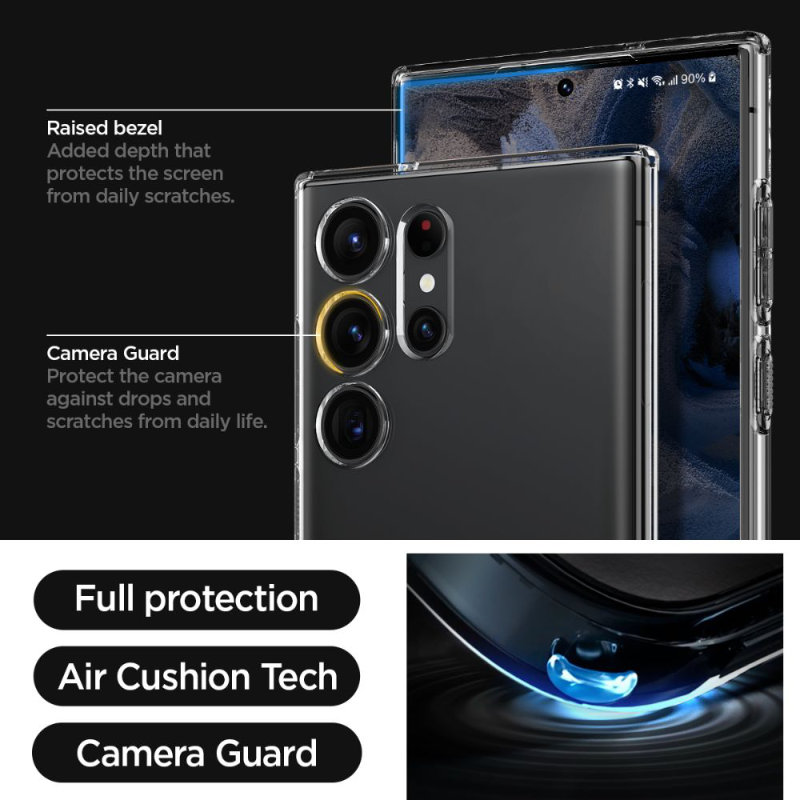Spigen Liquid Crystal - Etui do Samsung Galaxy S23 Ultra (Przezroczysty)