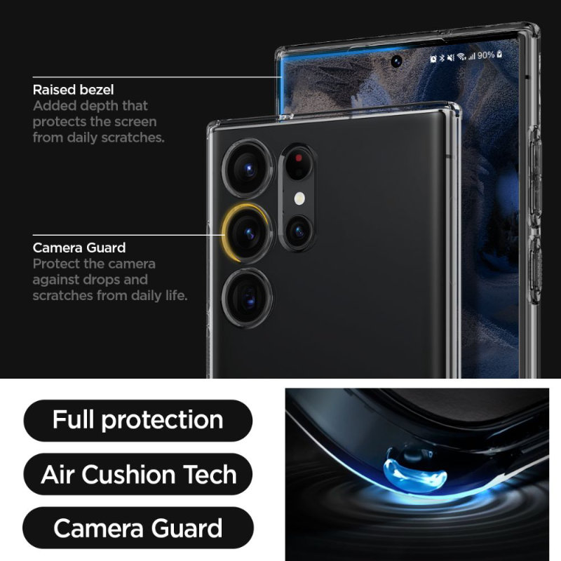 Spigen Liquid Crystal - Etui do Samsung Galaxy S23 Ultra (Space Crystal)