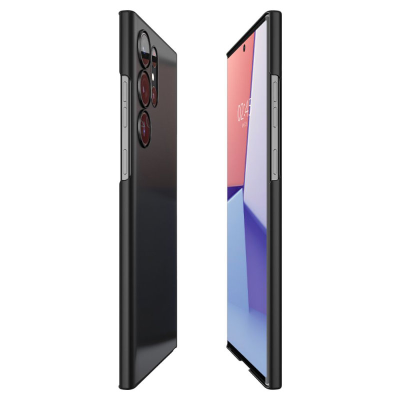 Spigen Airskin - Etui do Samsung Galaxy S23 Ultra (Czarny)