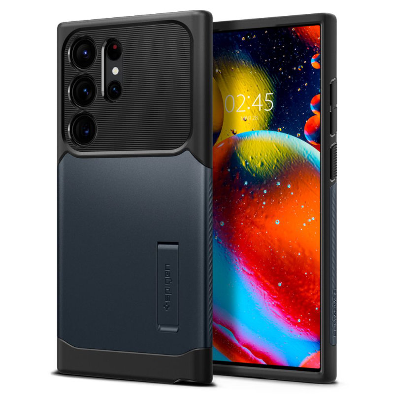 Spigen Slim Armor - Etui do Samsung Galaxy S23 Ultra (Metal Slate)