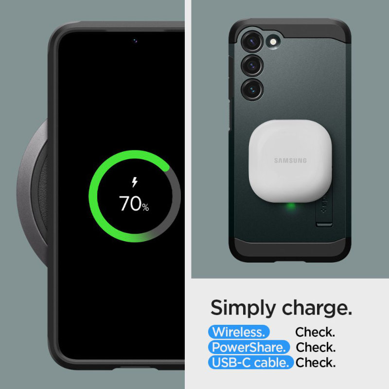 Spigen Tough Armor - Etui do Samsung Galaxy S23 (Abyss Green)