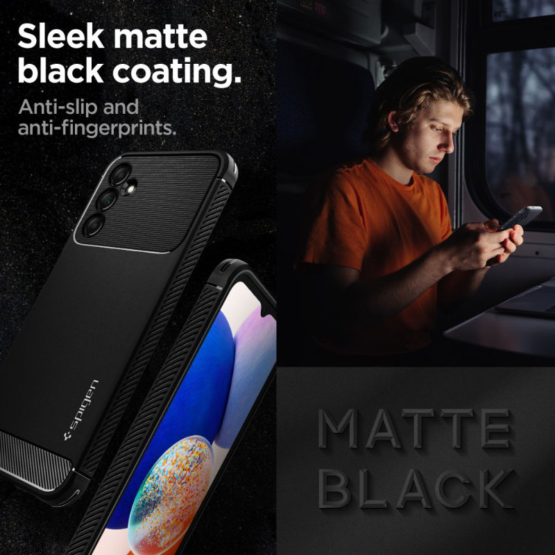 Spigen Rugged Armor - Etui do Samsung Galaxy A14 5G (Czarny)