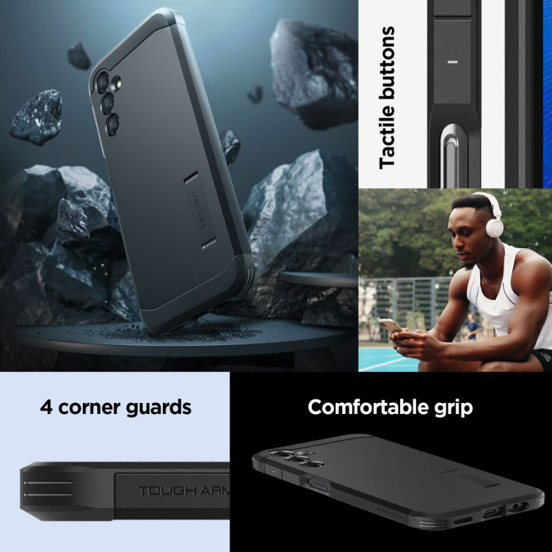 Spigen Tough Armor - Etui do Samsung Galaxy A14 5G (Czarny)