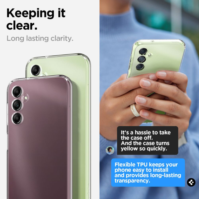 Spigen Liquid Crystal - Etui do Samsung Galaxy A14 5G (Przezroczysty)