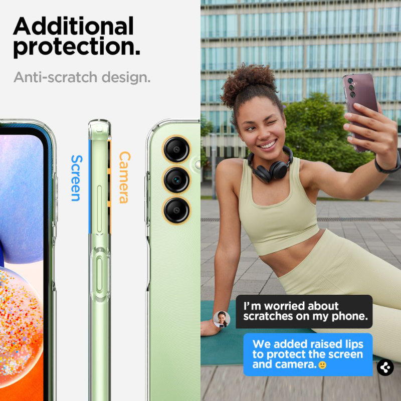 Spigen Liquid Crystal - Etui do Samsung Galaxy A14 5G (Przezroczysty)