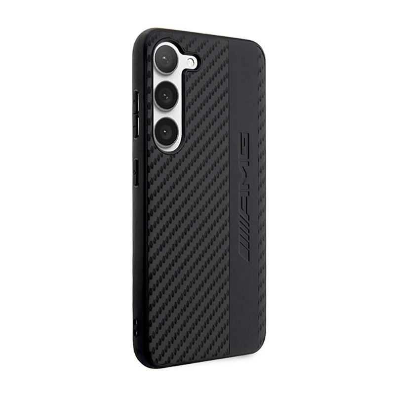 AMG Carbon Stripe & Embossed - Etui Samsung Galaxy S23 (czarny)