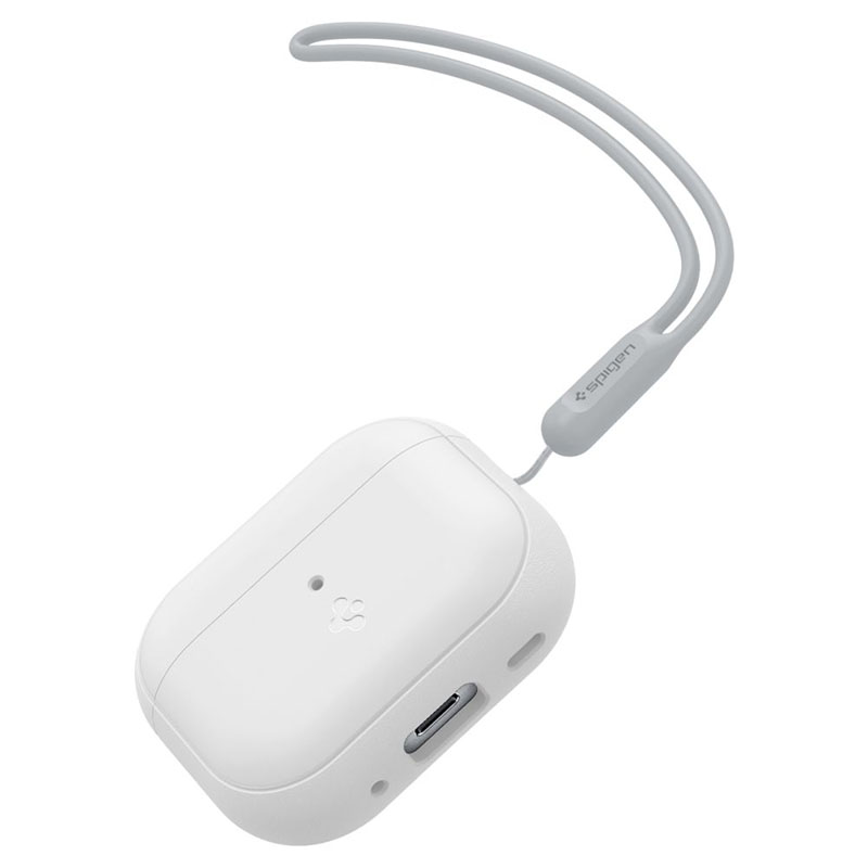 Spigen Silicone Fit Strap -  Etui do Apple AirPods Pro 1 / 2 (Biały / Szary)
