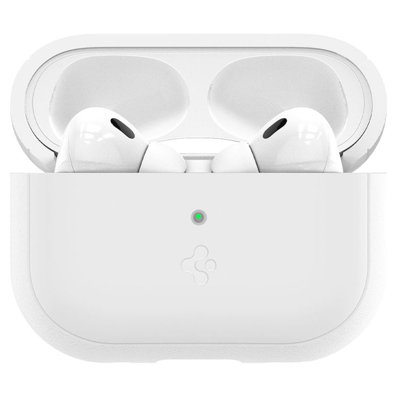 Spigen Silicone Fit Strap -  Etui do Apple AirPods Pro 1 / 2 (Biały / Szary)