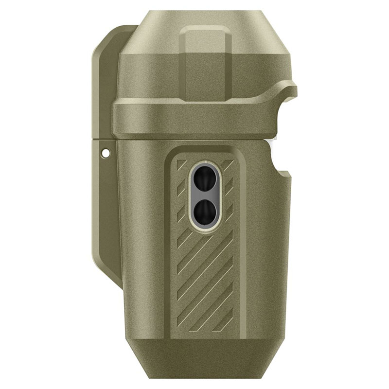Spigen Lock Fit - Pancerne etui do Apple AirPods Pro 1 / 2 (Vintage Khaki)
