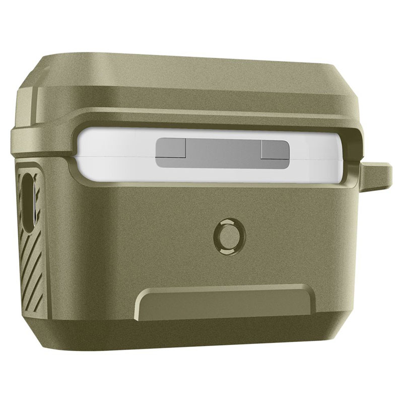 Spigen Lock Fit - Pancerne etui do Apple AirPods Pro 1 / 2 (Vintage Khaki)
