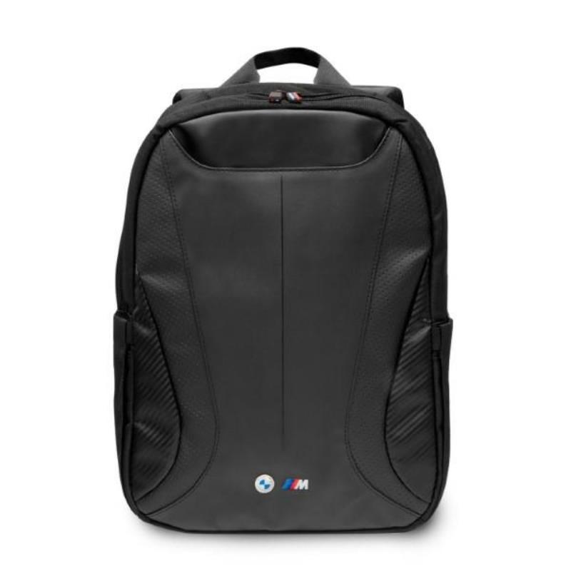 BMW Carbon&Leather Tricolor - Plecak na notebooka 16" (czarny)