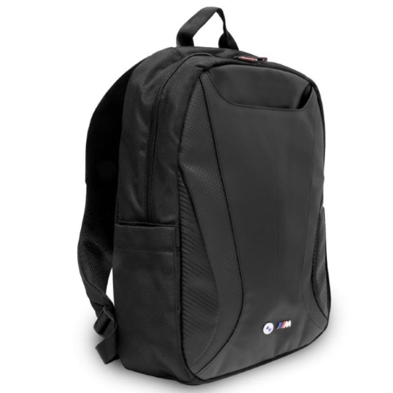 BMW Carbon&Leather Tricolor - Plecak na notebooka 16" (czarny)