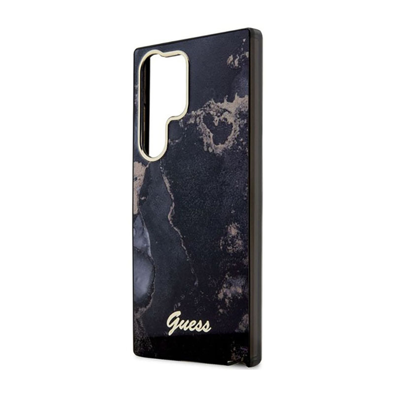 Guess Golden Marble Collection - Etui Samsung Galaxy S23 Ultra (czarny)
