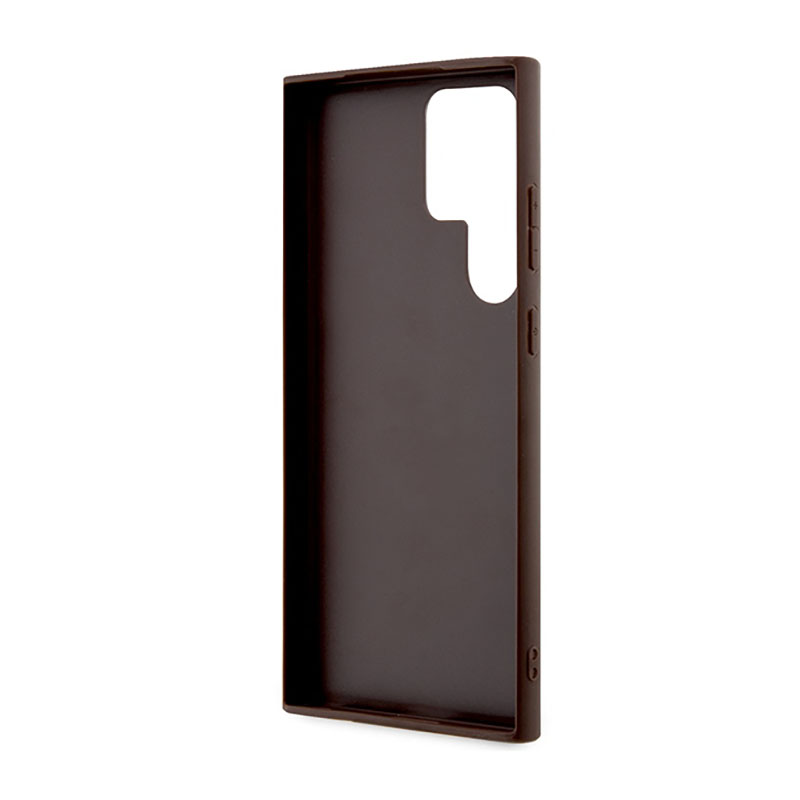 Guess 4G Printed Stripe - Etui Samsung Galaxy S23 Ultra (brązowy)