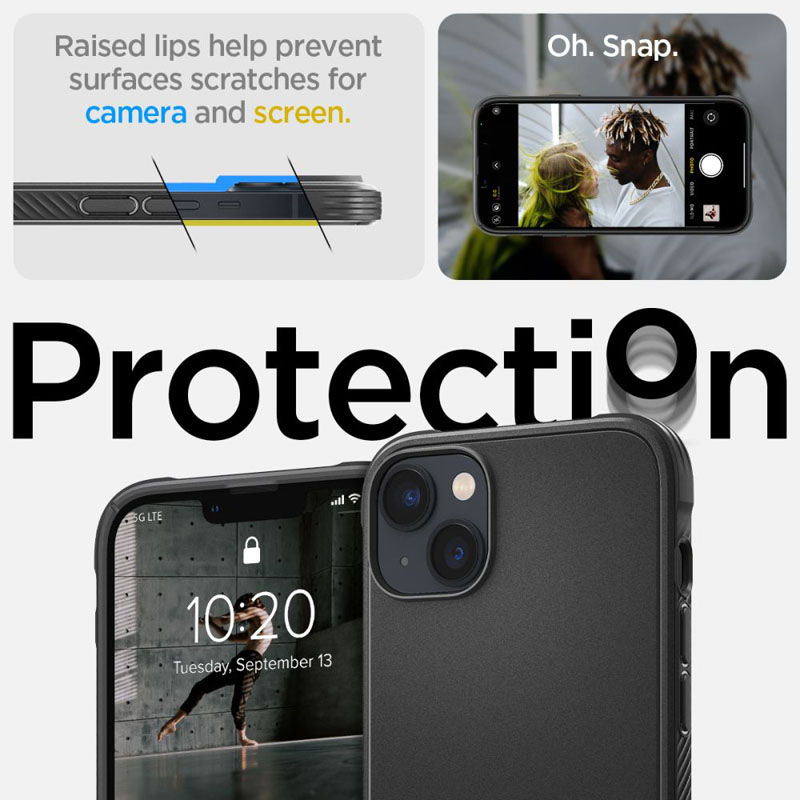 Spigen Rugged Armor Mag MagSafe - Etui do iPhone 15 Plus / iPhone 14 Plus (Czarny)