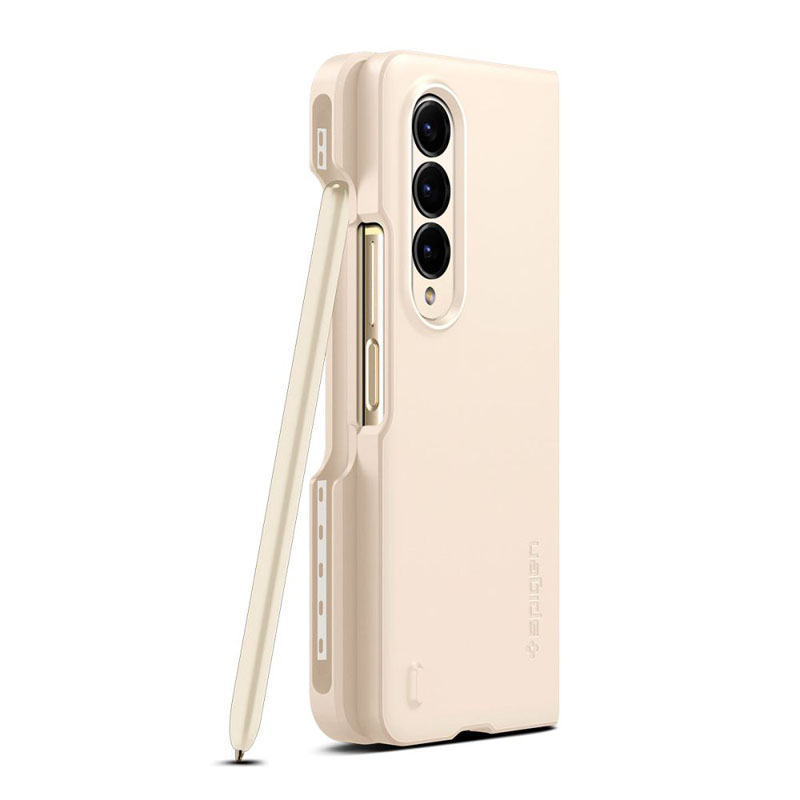 Spigen Thin Fit Pen - Etui do Samsung Galaxy Z Fold 4 (Pearled Ivory)