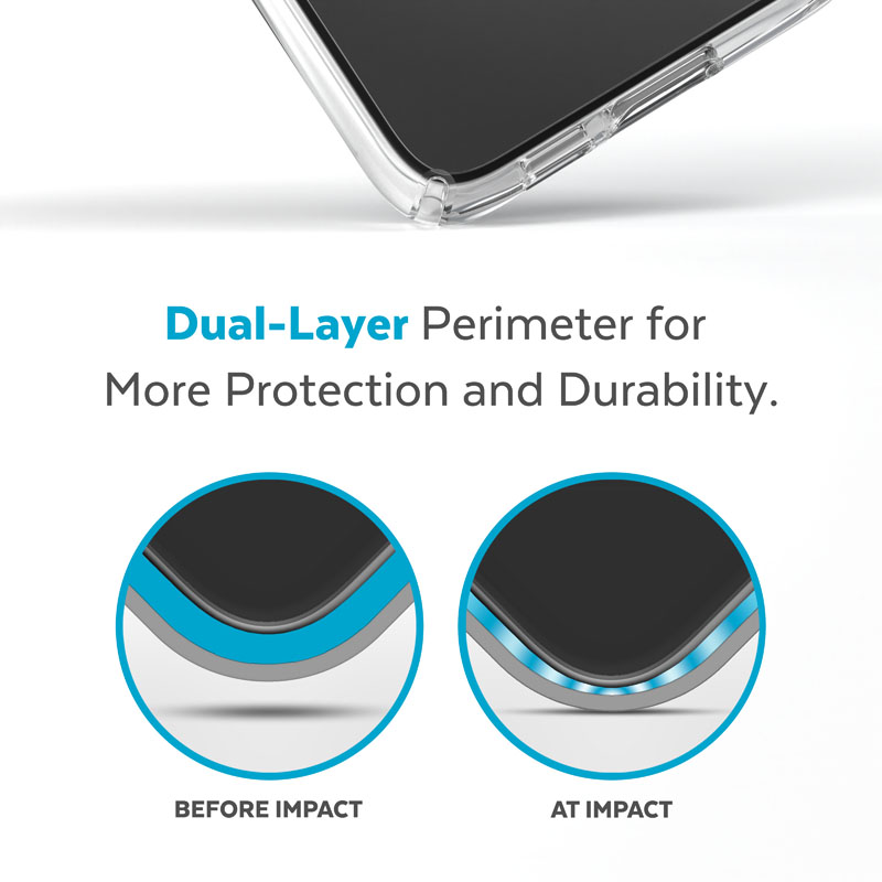 Speck Presidio Perfect-Clear - Etui Samsung Galaxy S23+ z powłoką MICROBAN (Clear)